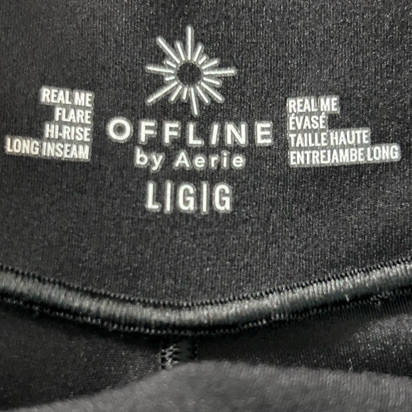 Aerie Black Flare Leggings - Picture 6 of 9